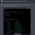 Screenshot of Sample ChatGPT prompt to write a WordPress Plugin