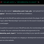 Screenshot of ChatGPT Instructions how to make the code as a WordPress Plugin